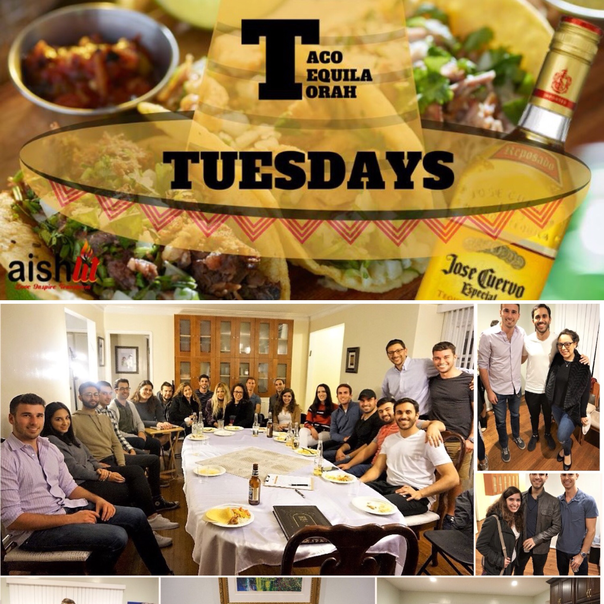 Taco, Tequila, and Torah Tuesdays Cover Photo - 01:16:2018