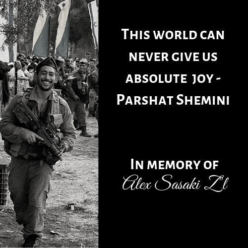 This world can never give us absolute joy - Parshat Shemini